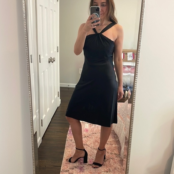 Tahari Silk Slip Midi Dress - Picture 2 of 7